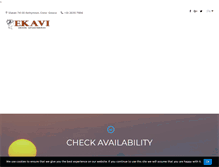 Tablet Screenshot of ekavihotel.com